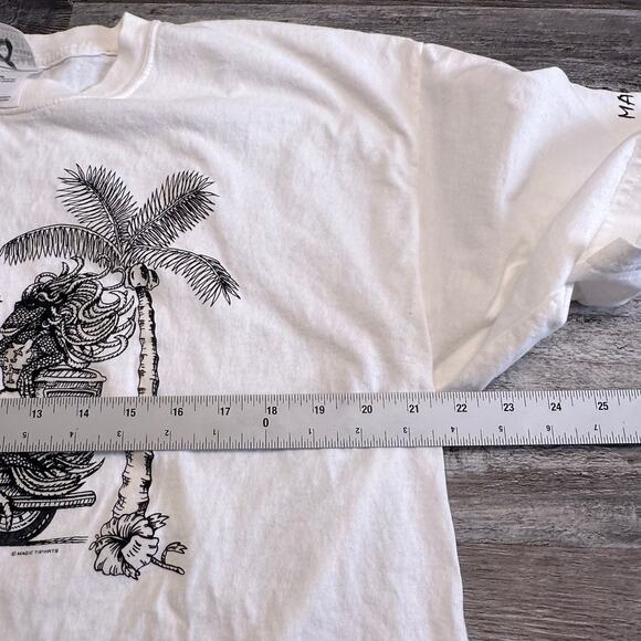 Vintage Y2K Marco Island FL‎ Biker Iguanas White Mens XL Beachy Funny T-shirt - Picture 6 of 8